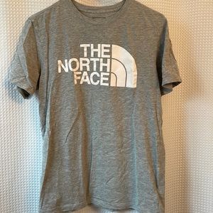 The North Face Grey Cotton Logo Tee